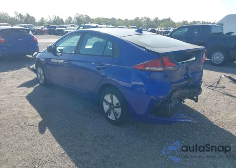 2019 Hyundai Ioniq Hybrid Blue из США, поврежденный, VIN KMHC65LC4KU170772